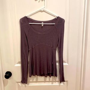 Free People scoop neck long sleeve